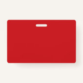 Rode Voluntbadge met aangepaste naam Badge (Achterkant)