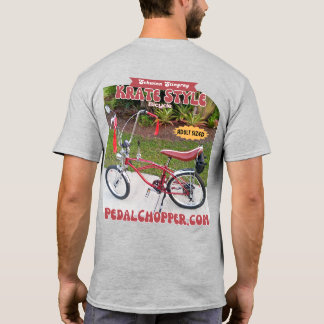 Rode volwassen maat Krate Style Bike T-shirt