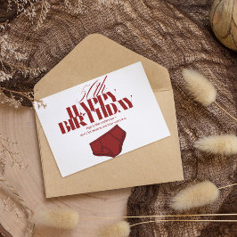 Rode volwassen verjaardagskaart leeftijd is als ou feestdagen kaart