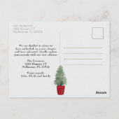 Rode voordeur verhuisbericht briefkaart (Achterkant)