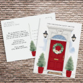 Rode voordeur verhuisbericht  briefkaart