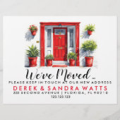 rode voordeur Wijzig adres huis Flyer (Voorkant)