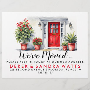 rode voordeur Wijzig adres huis Flyer