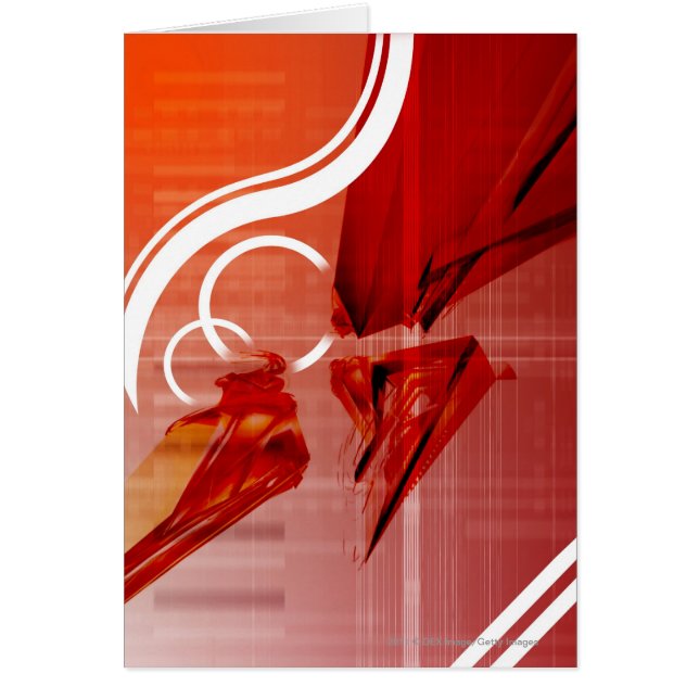 Rode voorwerpen met witte lijnen (Voorkant)