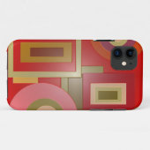 rode vormen pop Case-Mate iPhone case (Achterkant (horizontaal))