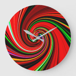 Rode Vortex ontwerpklok Grote Klok