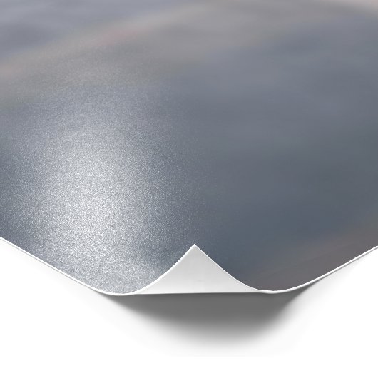 Rode vos aan de zijkant van de weg foto afdruk (Hoek)