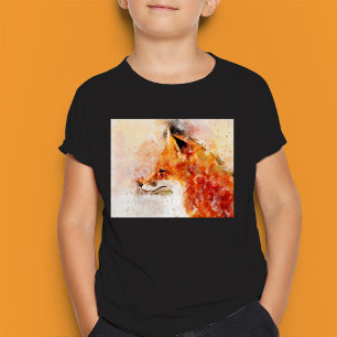 Rode Vos Aquarel Portret 03 T-shirt