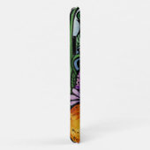 Rode Vos Bloemrijke Natuur Kunst Case-Mate iPhone Case (Achterkant/rechts)