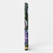 Rode Vos Bloemrijke Natuur Kunst Case-Mate iPhone Case (Achterkant/links)