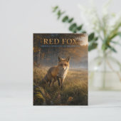 Rode Vos Bos Weiland DIEREN Briefkaart (Staand voorkant)