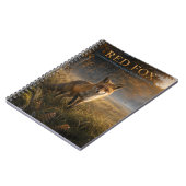 Rode Vos Bosland Weide VINTAGE Notitieboek (Linkerzijde)