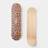 Rode vos cartoon naam grillige bosbeest persoonlijk skateboard (Voorkant)