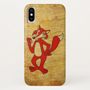 Rode Vos iPhone X Hoesje