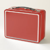 Rode Vos Dier Metalen Lunchbox (Achterkant)