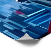 Rode vos en vuurwerk | AI Art Poster (Hoek)