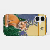 Rode Vos Hoesje iPhone 16 Hoesje (Achterkant horizontaal)
