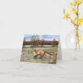 Rode Vos in de Kaart van de Nota van de Kunst van (Gele Bloem)