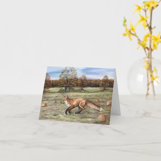 Rode Vos in de Kaart van de Nota van de Kunst van (Gele Bloem)