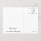 Rode vos in het Grass Animal Art Briefkaart (Achterkant)