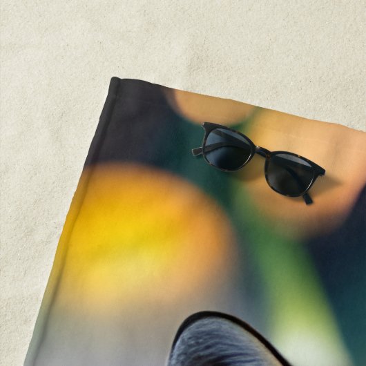 Rode vos in het wild strandlaken (In situ)