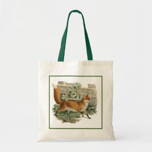 Rode Vos in Rustieke Country Cottage Illustratie Tote Bag