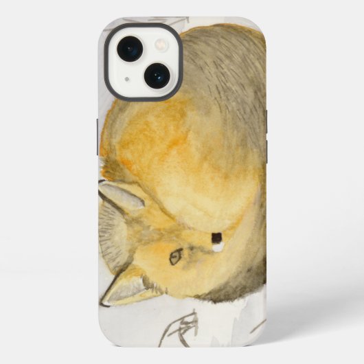 Rode Vos iPhone Hoesje (Achterkant)