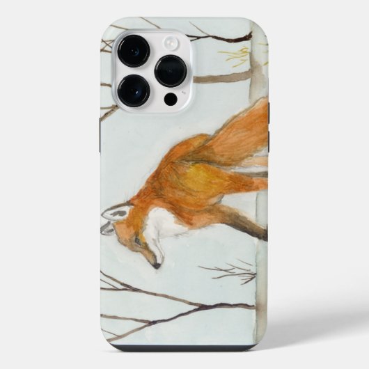 Rode Vos iPhone Hoesje (Achterkant)