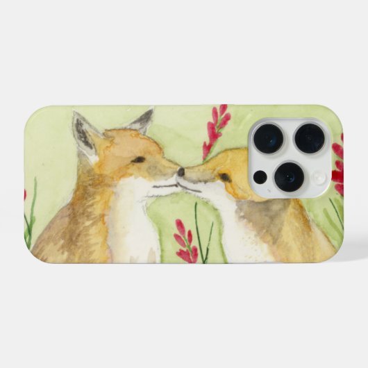 Rode Vos iPhone Hoesje (Achterkant horizontaal)