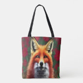 RODE VOS is mijn therapie ontwerp Tote Bag (Achterkant)