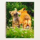 Rode Vos Jongen Planner | Bos Dieren Kunst (Voorkant)