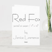 Rode Vos Kaart (Achterkant)