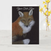 Rode Vos Kaart (Gele Bloem)