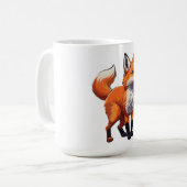 Rode vos koffiemok (Voorkant links)
