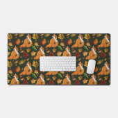 Rode Vos Laat Eikel Groen Bureaumat (Keyboard & Muis)