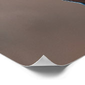 Rode vos met groene kleding | AI Art Poster (Hoek)