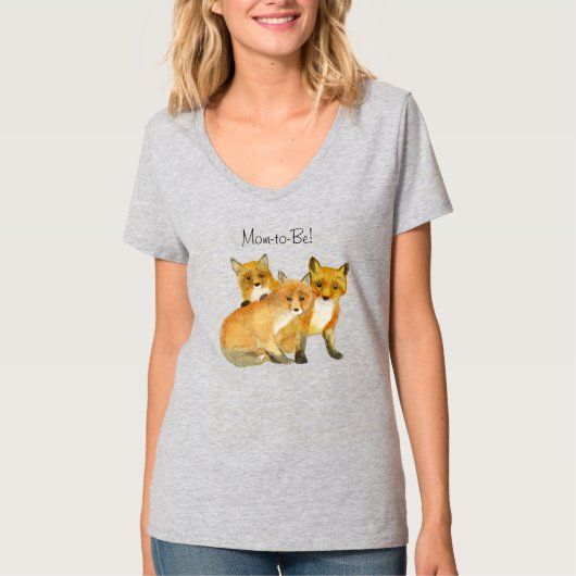 Rode Vos Moeder T-Shirt (Voorkant)