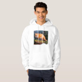 Rode Vos op een stam Hoodie (Voorkant volledig)