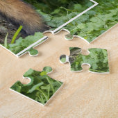 Rode vos op een voetstuk legpuzzel (Zijkant)