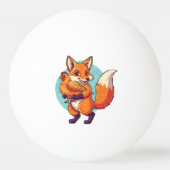 Rode vos pingpongbal (Achterkant)