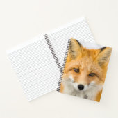 Rode Vos Portret Notitieboek (Binnen)
