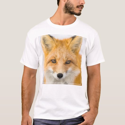 Rode Vos Portret T-shirt (Voorkant)