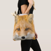 Rode Vos Portret Tote Bag (Dichtbij)