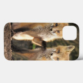 Rode vos pup voor de ingang van het hol (Vulpes vu Case-Mate iPhone Case (Achterkant (horizontaal))