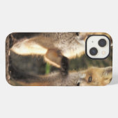 Rode vos pup voor hol (Vulpes vulpes) iPhone Hoesje (Achterkant horizontaal)