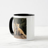 Rode vos pup voor hol (Vulpes vulpes) Mok (Voorkant links)