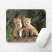 Rode vos pup voor hol (Vulpes vulpes) Muismat (Met muis)
