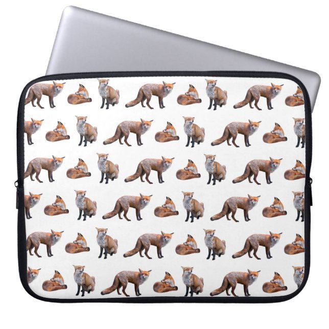 Rode Vos Razernij Laptophoes Laptop Sleeve (Voorkant)