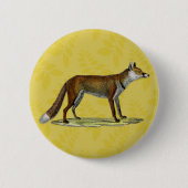 rode vos ronde button 5,7 cm (Voorkant)