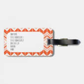 Rode Vos Schattig Bosdier Bagage Label (Achterkant horizontaal)